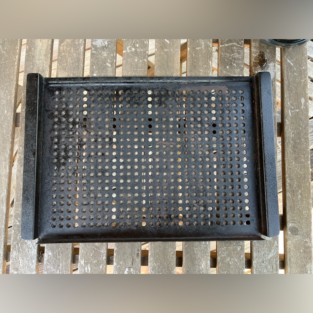 BBQ Perforated Steel Grill Tray